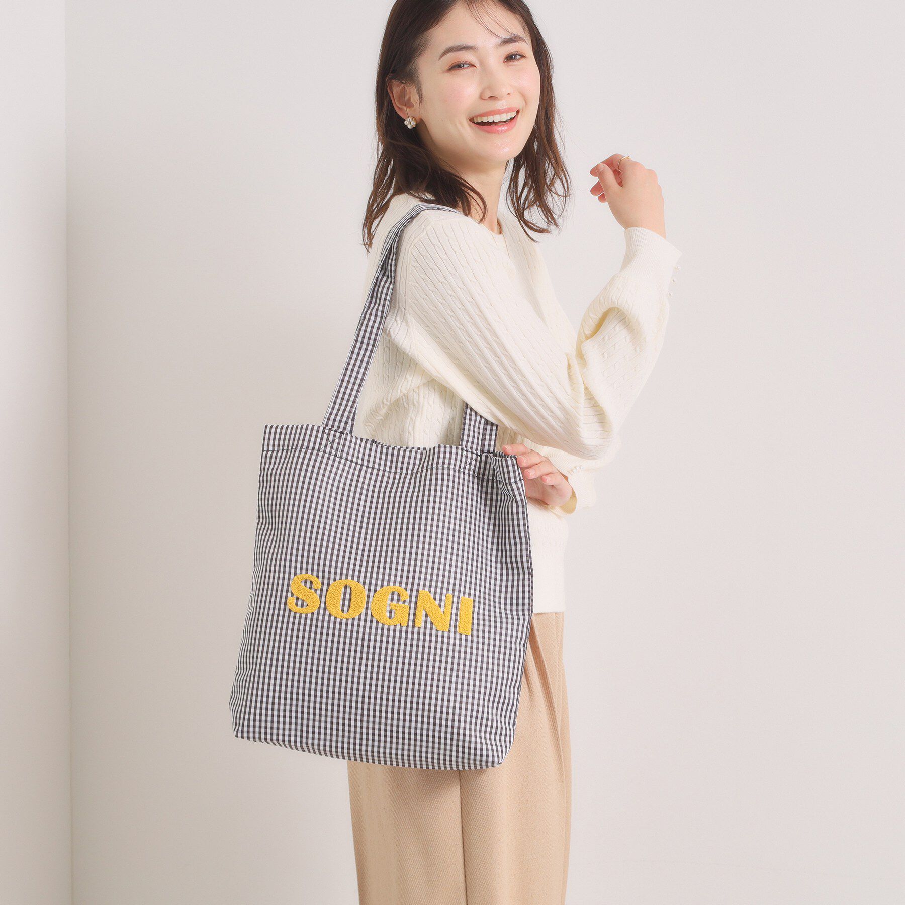 ITS&rsquo;DEMO「【A4対応】ロゴポップトート」|トートバッグ|