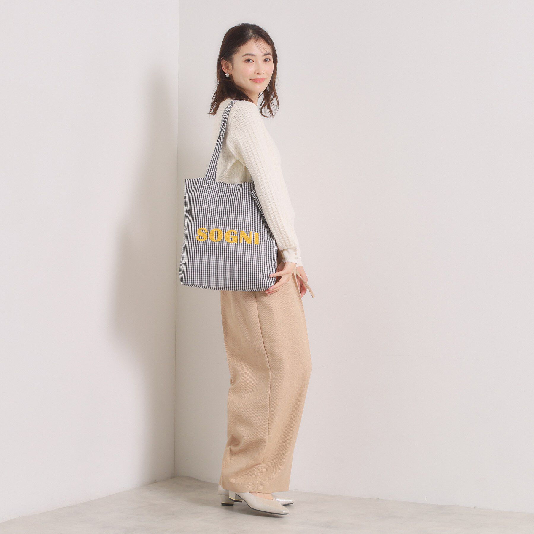 ITS&rsquo;DEMO「【A4対応】ロゴポップトート」|トートバッグ|