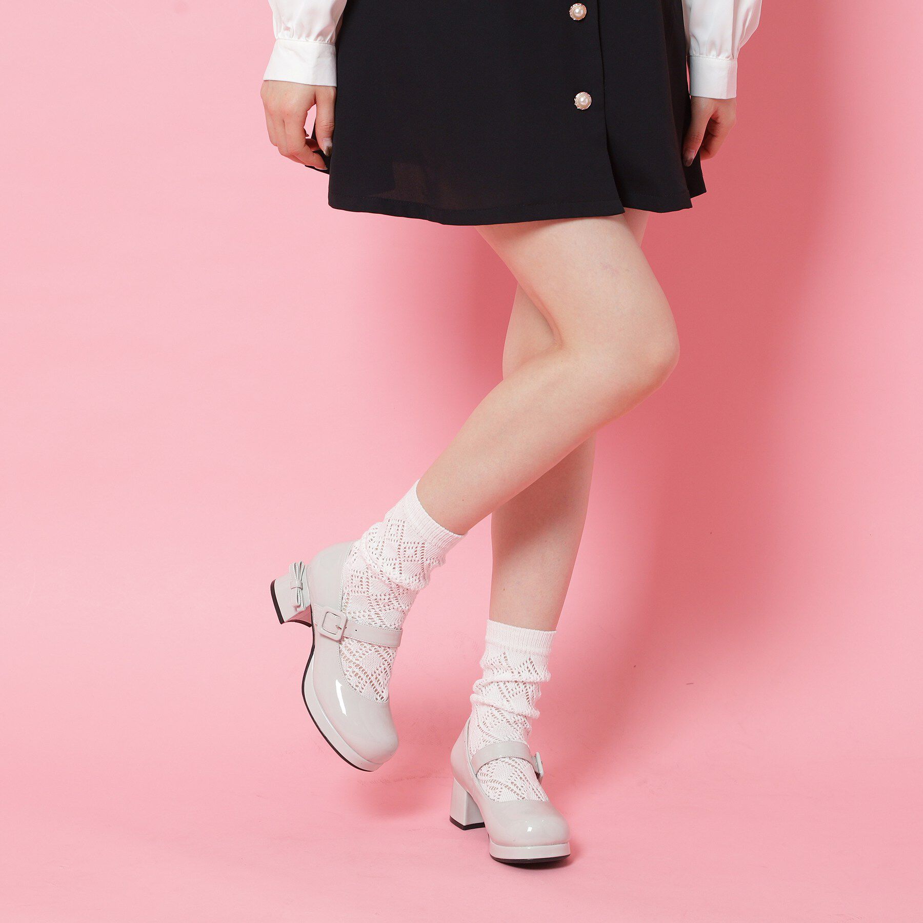 csT&P「バレエコアストラップ付リボン付きパンプス」|パンプス|