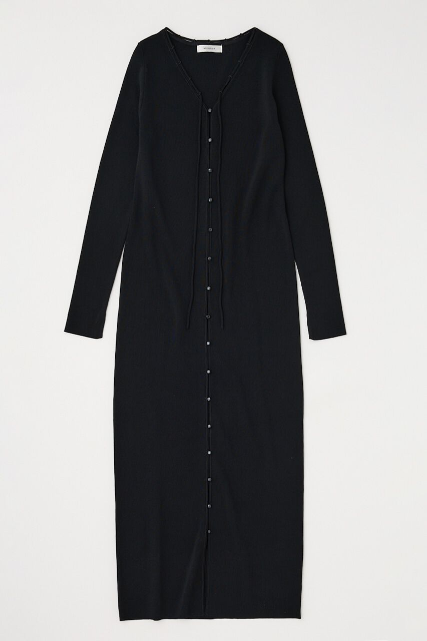 MOUSSY「LOOP ACCENT ニットドレス」|ワンピース|BLK