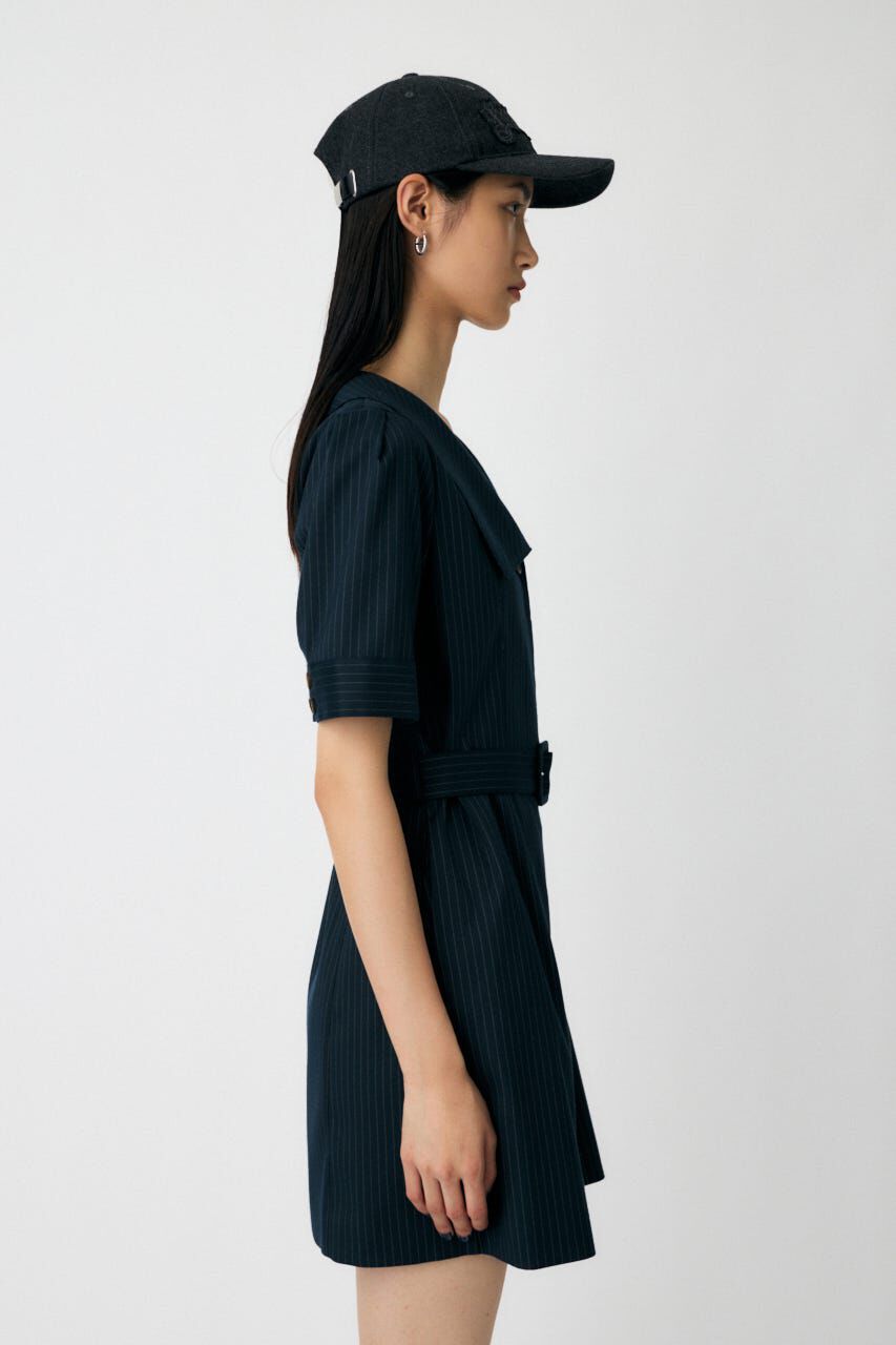 MOUSSY「BIG COLLAR MINI ドレス」|ワンピース|