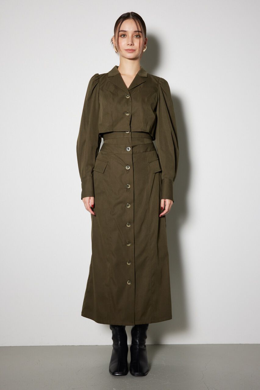 rienda「ラップパターンロングタイトワンピース」|ワンピース|