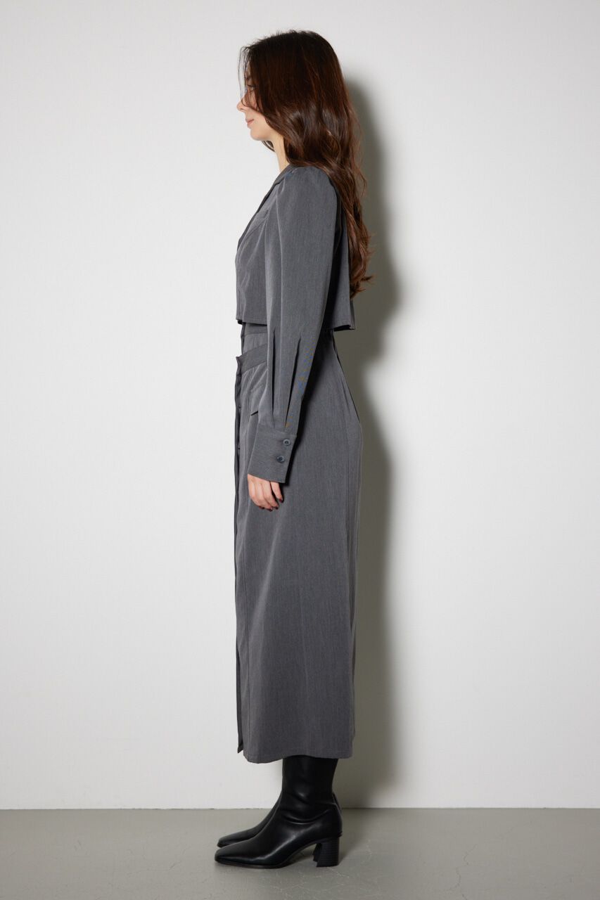 rienda「ラップパターンロングタイトワンピース」|ワンピース|