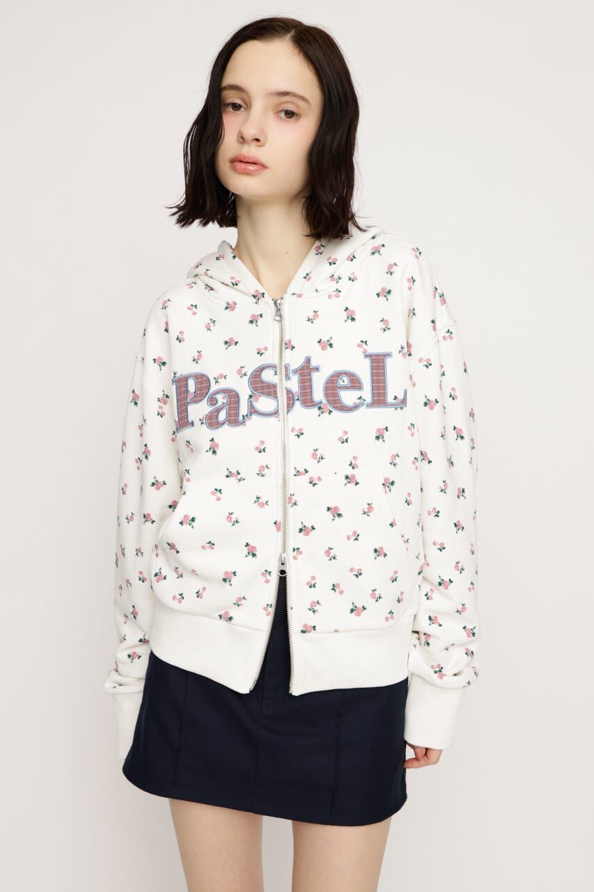 SLY「FLOWER CUT HOODIE」|パーカー|M/WHT7