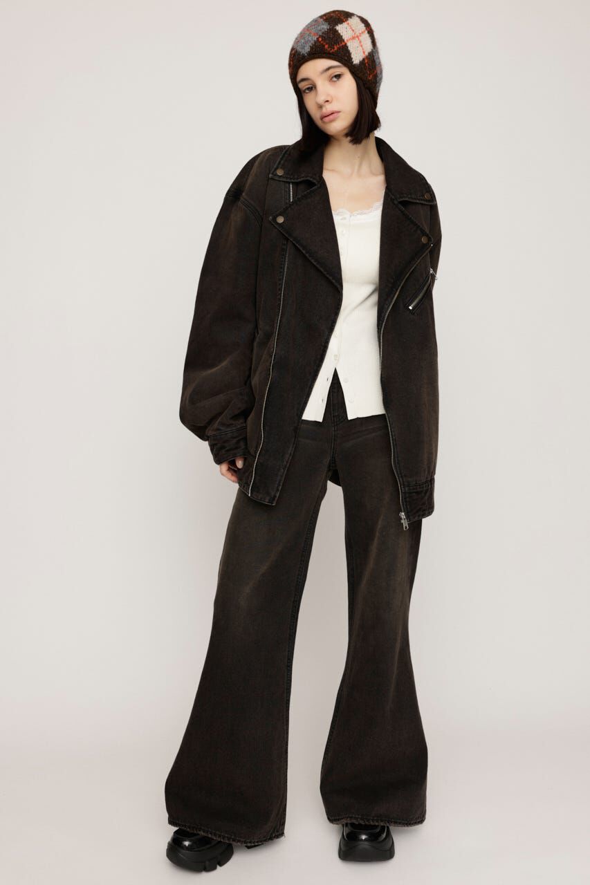 SLY「L／W WIDE FLARE パンツ」|デニム|