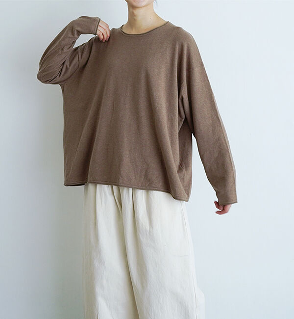 オローネ「モノローグニット」|ニット・セーター|ブラウン