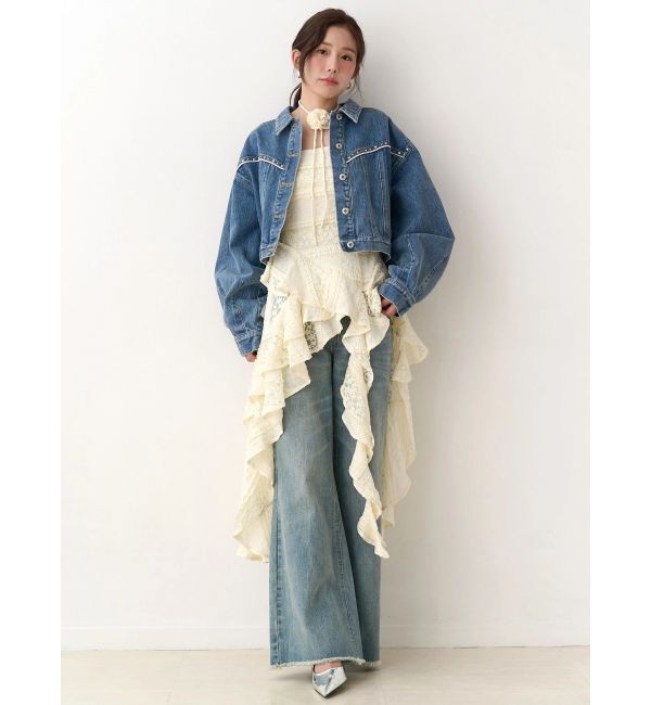 CALNAMUR「アシンメトリーヘムワンピース」|ワンピース|