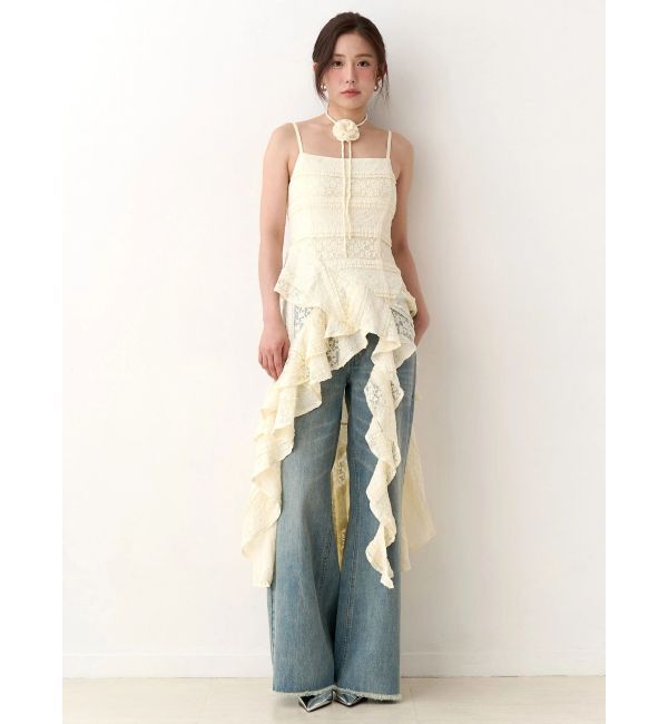 CALNAMUR「アシンメトリーヘムワンピース」|ワンピース|