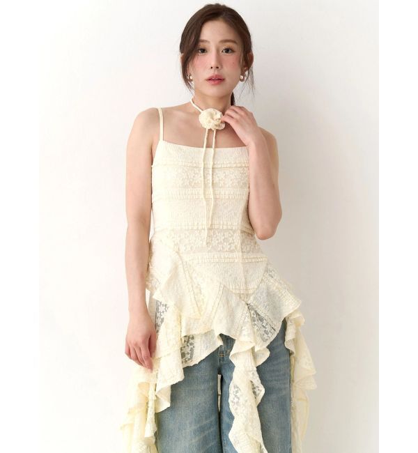 CALNAMUR「アシンメトリーヘムワンピース」|ワンピース|