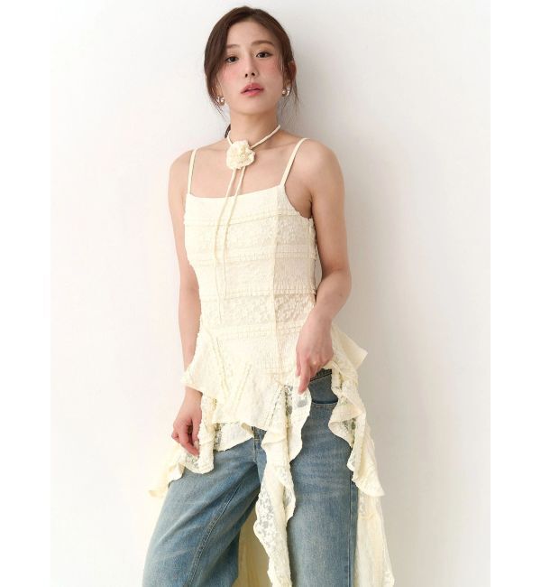 CALNAMUR「アシンメトリーヘムワンピース」|ワンピース|