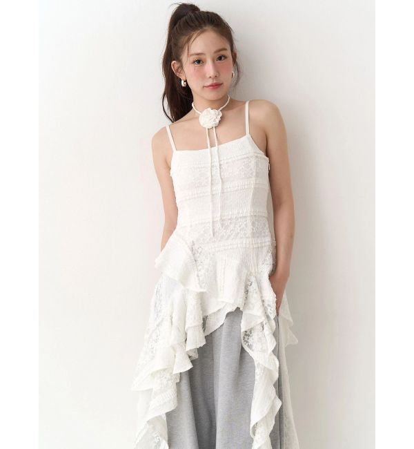 CALNAMUR「アシンメトリーヘムワンピース」|ワンピース|