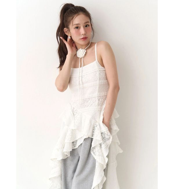 CALNAMUR「アシンメトリーヘムワンピース」|ワンピース|