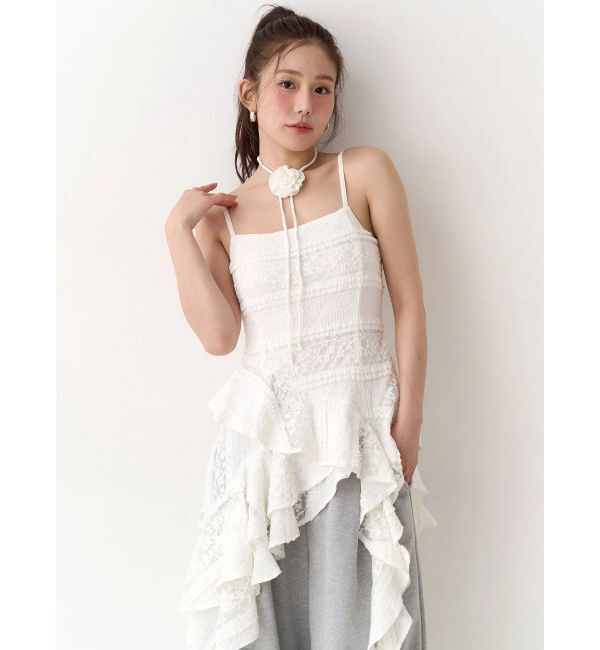 CALNAMUR「アシンメトリーヘムワンピース」|ワンピース|