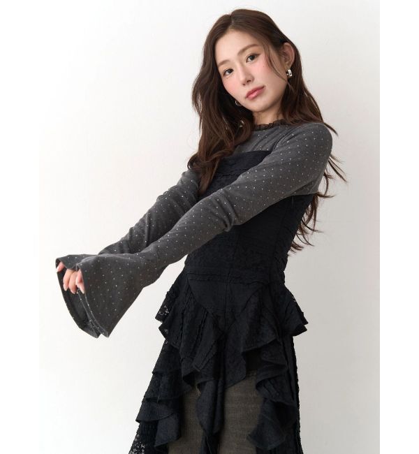 CALNAMUR「アシンメトリーヘムワンピース」|ワンピース|