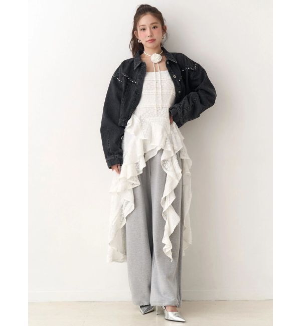 CALNAMUR「アシンメトリーヘムワンピース」|ワンピース|