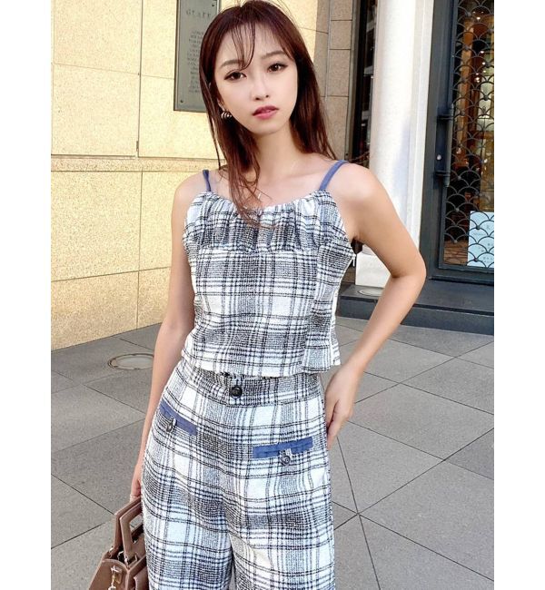 RESEXXY「バイカラーツイードビスチェ【セットアップ着用可能】」|シャツ・ブラウス|