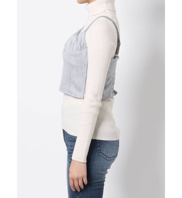 RESEXXY「バイカラーツイードビスチェ【セットアップ着用可能】」|シャツ・ブラウス|