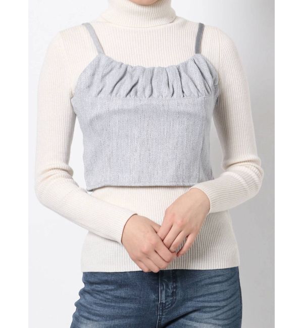 RESEXXY「バイカラーツイードビスチェ【セットアップ着用可能】」|シャツ・ブラウス|