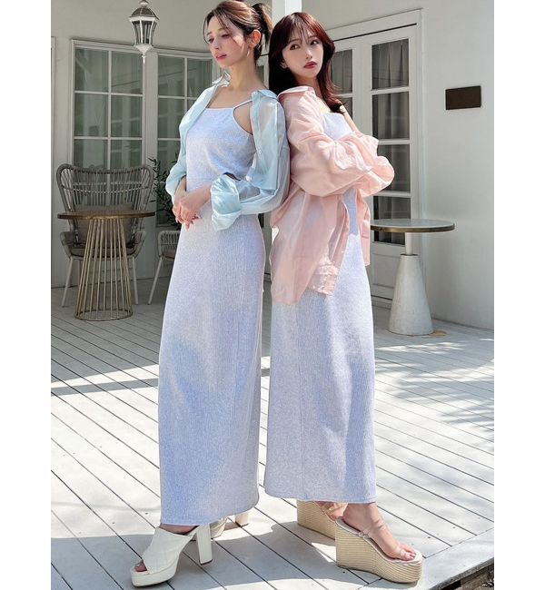 RESEXXY「テレコリブキャミワンピース」|ワンピース|