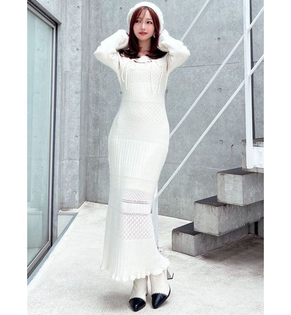 RESEXXY「クロシェニットタイトワンピース」|ワンピース|