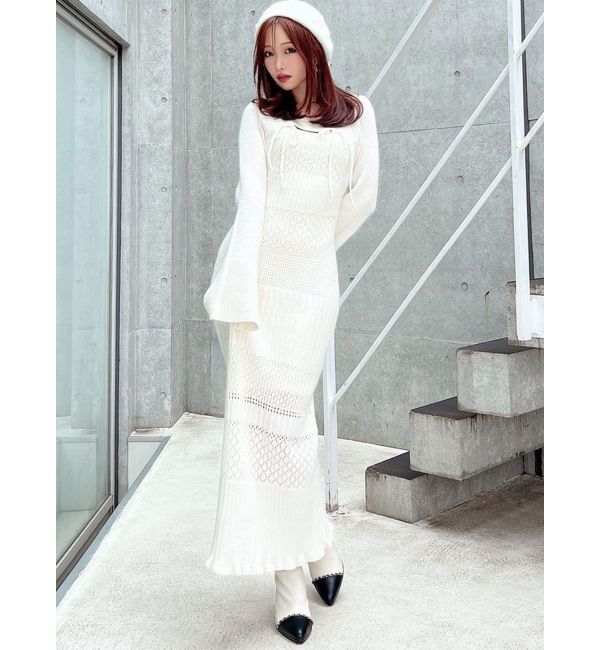 RESEXXY「クロシェニットタイトワンピース」|ワンピース|