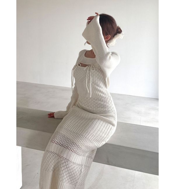 RESEXXY「クロシェニットタイトワンピース」|ワンピース|