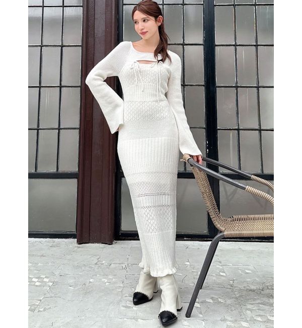 RESEXXY「クロシェニットタイトワンピース」|ワンピース|