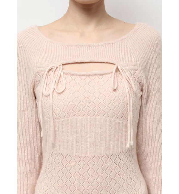 RESEXXY「クロシェニットタイトワンピース」|ワンピース|