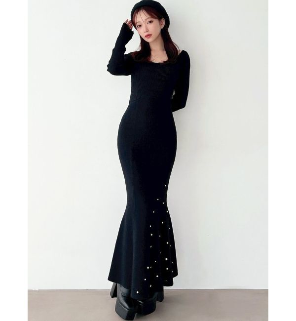 RESEXXY「ヘムルミナスマーメイドニットワンピース」|ワンピース|