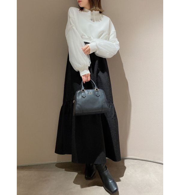 dazzlin「チュールスリーブロゴプルオーバー」|Tシャツ・カットソー|