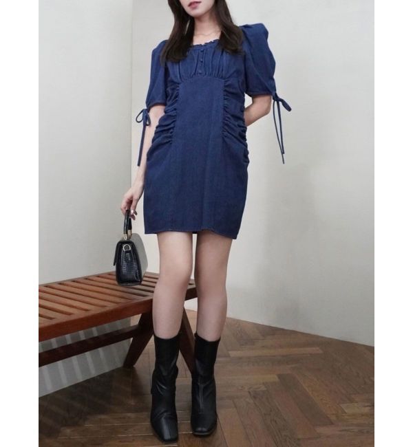 dazzlin「ギャザーデザインアソートミニワンピース」|ワンピース|