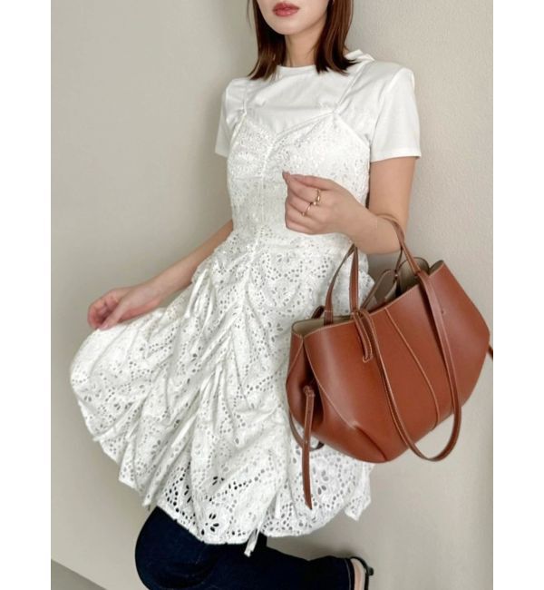 dazzlin「ギャザーリボンミニワンピース」|ワンピース|