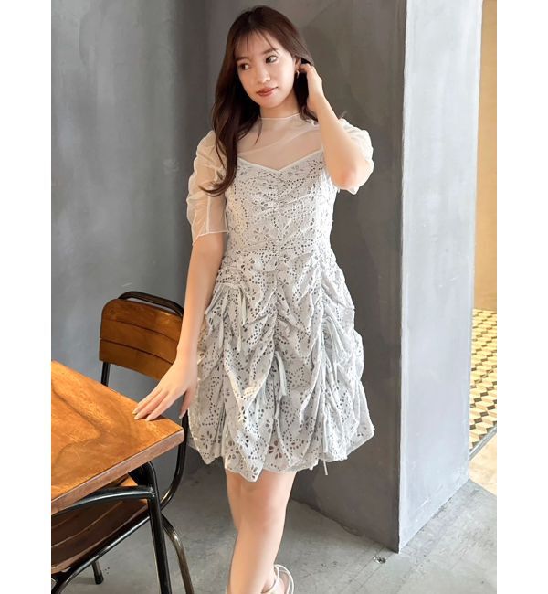 dazzlin「ギャザーリボンミニワンピース」|ワンピース|