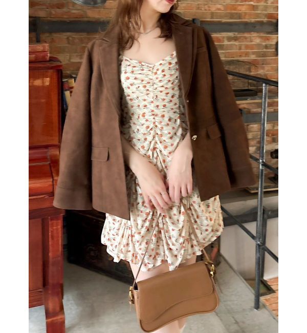 dazzlin「ギャザーリボンミニワンピース」|ワンピース|