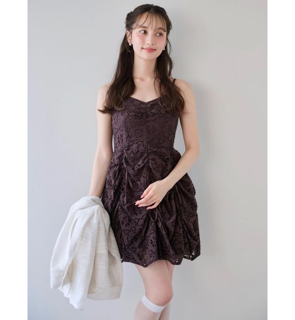 dazzlin「ギャザーリボンミニワンピース」|ワンピース|