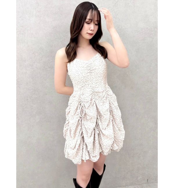 dazzlin「ギャザーリボンミニワンピース」|ワンピース|