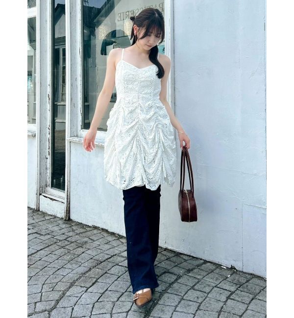 dazzlin「ギャザーリボンミニワンピース」|ワンピース|