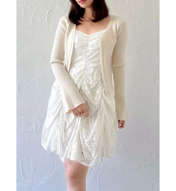 dazzlin「ギャザーリボンミニワンピース」|ワンピース|