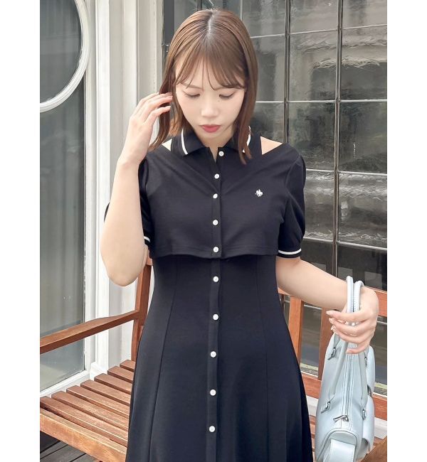 dazzlin「【POLO BCSコラボ/再生産】レイヤードポロワンピース」|ワンピース|