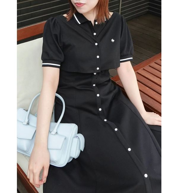 dazzlin「【POLO BCSコラボ/再生産】レイヤードポロワンピース」|ワンピース|