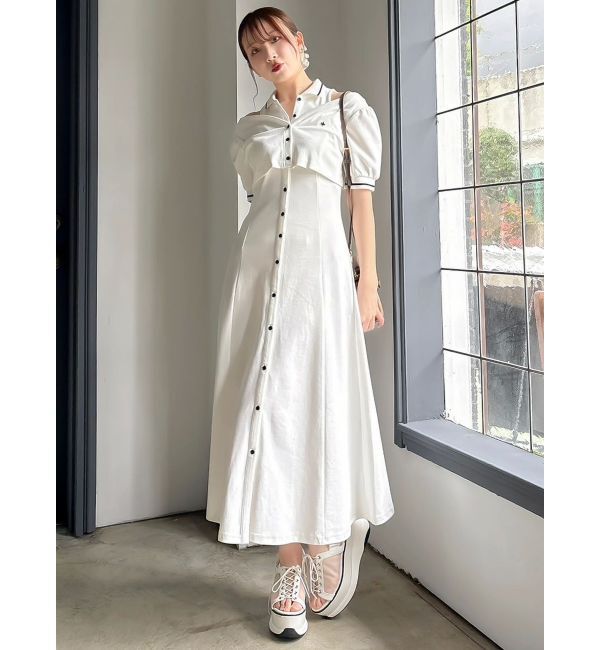 dazzlin「【POLO BCSコラボ/再生産】レイヤードポロワンピース」|ワンピース|