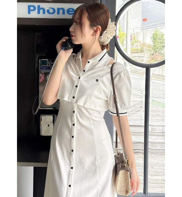 dazzlin「【POLO BCSコラボ/再生産】レイヤードポロワンピース」|ワンピース|