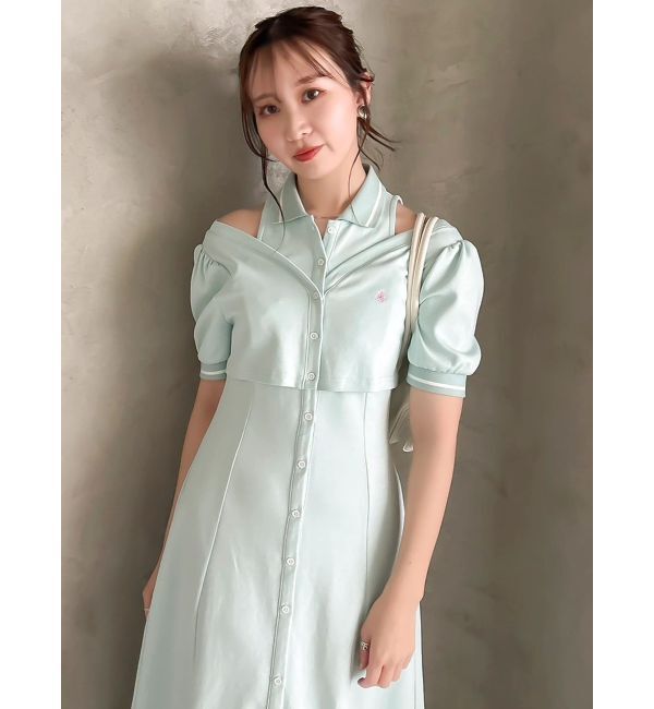 dazzlin「【POLO BCSコラボ/再生産】レイヤードポロワンピース」|ワンピース|