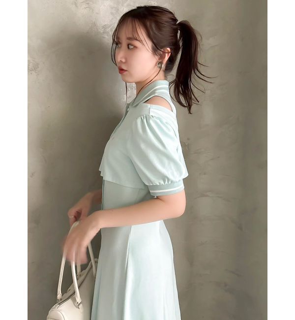 dazzlin「【POLO BCSコラボ/再生産】レイヤードポロワンピース」|ワンピース|