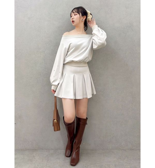 dazzlin「【20周年記念復刻！/セットアップ対応】ビジュースリーブカットプルオーバー」|Tシャツ・カットソー|