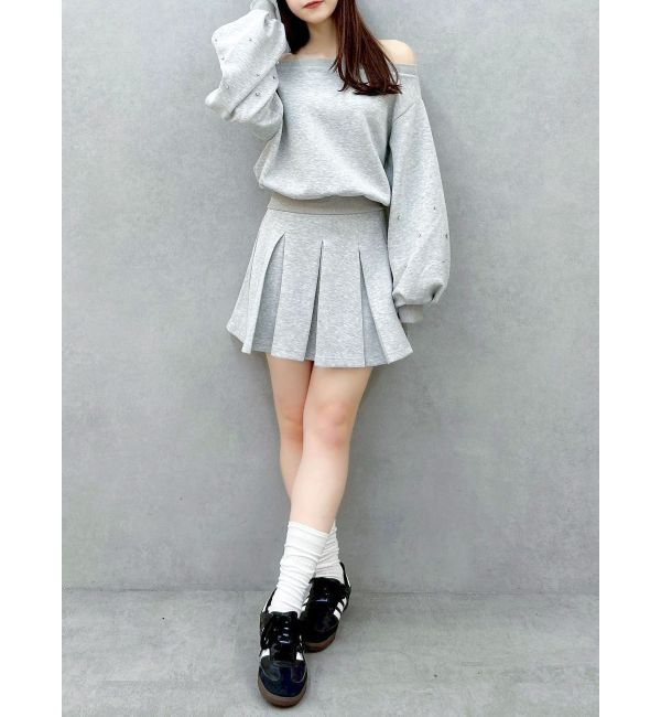 dazzlin「【20周年記念復刻！/セットアップ対応】ビジュースリーブカットプルオーバー」|Tシャツ・カットソー|