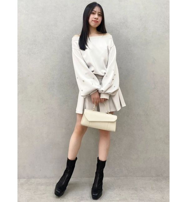 dazzlin「【20周年記念復刻！/セットアップ対応】ビジュースリーブカットプルオーバー」|Tシャツ・カットソー|