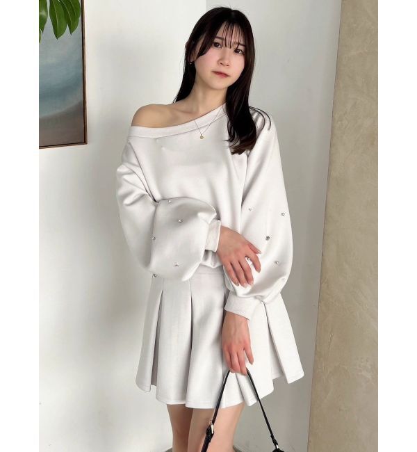 dazzlin「【20周年記念復刻！/セットアップ対応】ビジュースリーブカットプルオーバー」|Tシャツ・カットソー|