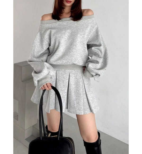 dazzlin「【20周年記念復刻！/セットアップ対応】ビジュースリーブカットプルオーバー」|Tシャツ・カットソー|