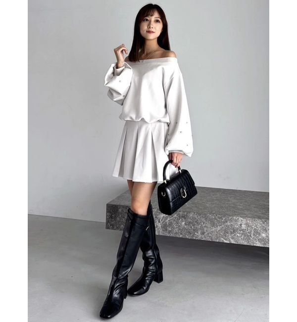 dazzlin「【20周年記念復刻！/セットアップ対応】ビジュースリーブカットプルオーバー」|Tシャツ・カットソー|